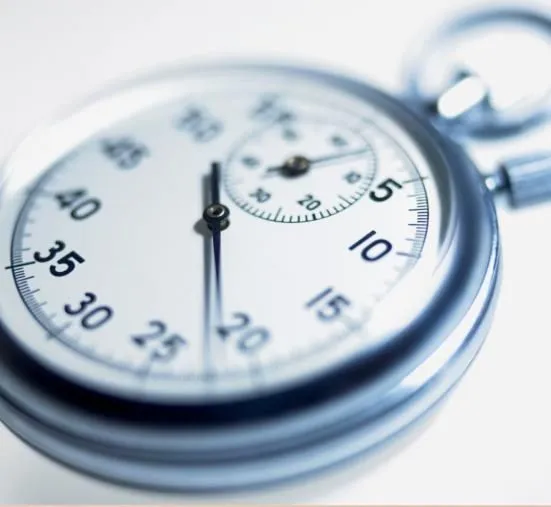 Close-up of a stopwatch
